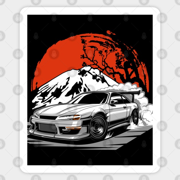 Nissan Silvia s14 Sticker by JDM Boyz